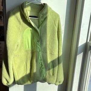 Zesica Light Green Teddy Jacket
